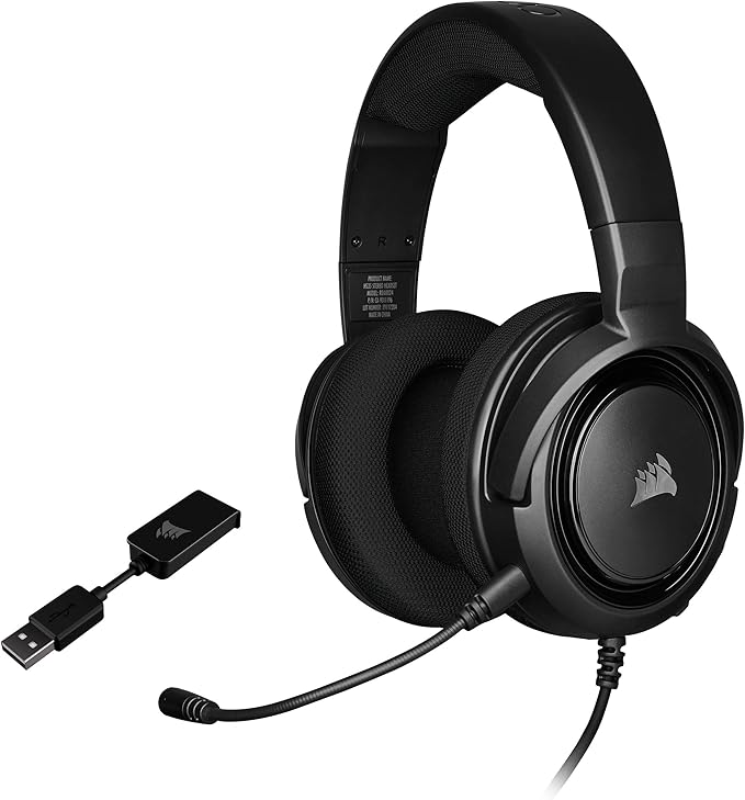 HS45 Surround Gaming Headset — Carbon (Renewed)