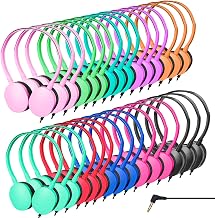 Kids Classroom Bulk Headphones 100 Pack, Wired Adjustable On-Ear - Image 1