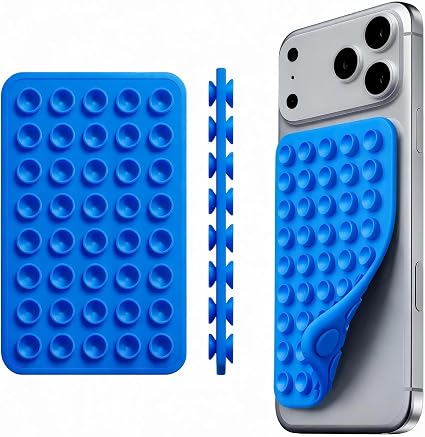 Blue Octo budyyy Phone Sticky Grip Silicone Suction Phone Case Mount