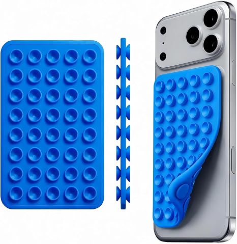 Blue Octo budyyy Phone Sticky Grip Silicone Suction Phone Case Mount