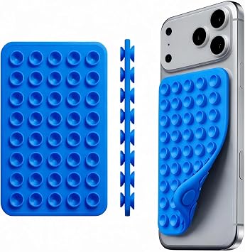 Blue Octo budyyy Phone Sticky Grip Silicone Suction Phone Case Mount