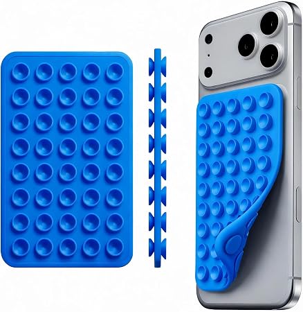 Blue Octo budyyy Phone Sticky Grip Silicone Suction Phone Case Mount