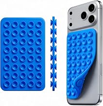 Blue Octo budyyy Phone Sticky Grip Silicone Suction Phone Case Mount - Image 1