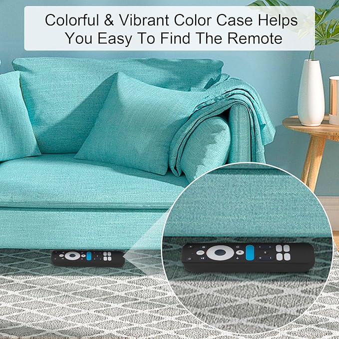 Cover for 2025 Onn Google TV Box 4K pro Remote, Shockproof Anti-Dirty Silicone Case Compatible with Onn Google TV Remote Washable an-ti Lost Anti-Slip Skin-Friendly