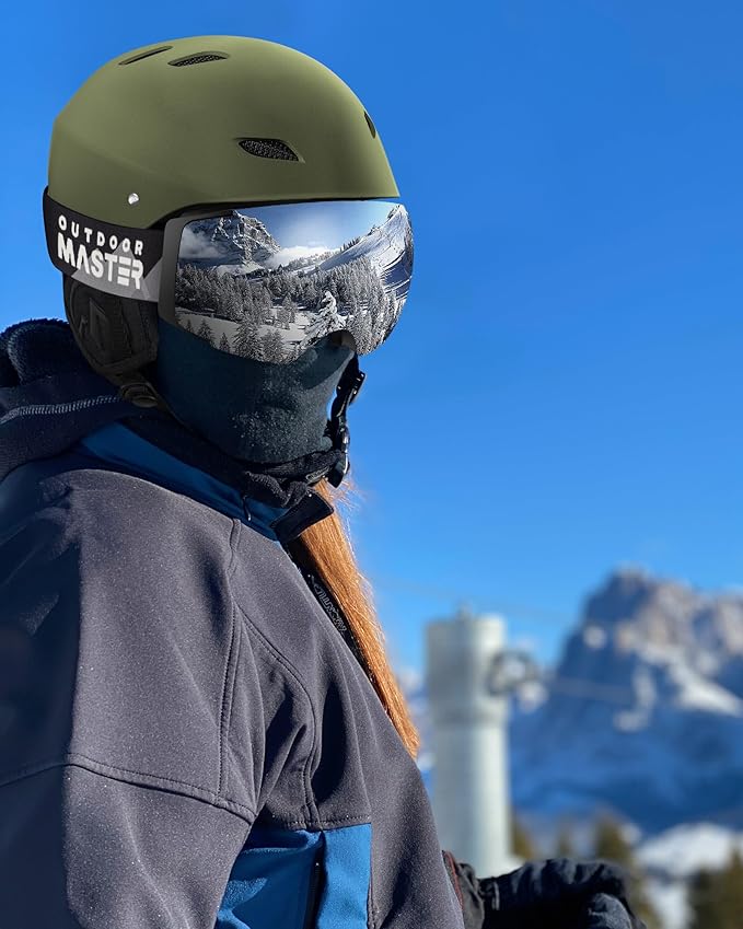 OutdoorMaster Kelvin Ski & Snowboard Helmet Set with Goggles for Men, Women & Youth