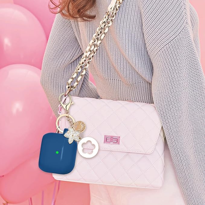 VISOOM Case for Airpods 3 Pink Airpods 3rd Cases 2021 Silicone for iPod 3 Earbuds Case Cover Women Wireless Charging Case with Accessories Girl Bling Keychain for Apple Ear Buds 3rd Generation