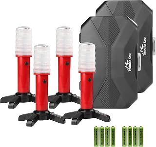 Twinkle Star LED Safety Strobe Road Warning Light, Set of 4 - Image 1