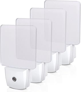 DEWENWILS Night Lights Plug into Wall, LED Night Lights Light Sensor 4 Pack