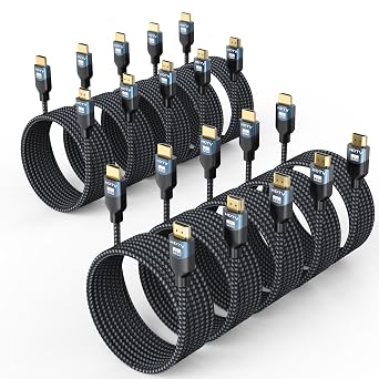 8K HDMI 2.1 Cable, 10FT, 10-Pack, 48Gbps Ultra High Speed - Image 2