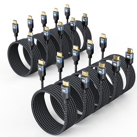 8K HDMI 2.1 Cable, 10FT, 10-Pack, 48Gbps Ultra High Speed - Image 5
