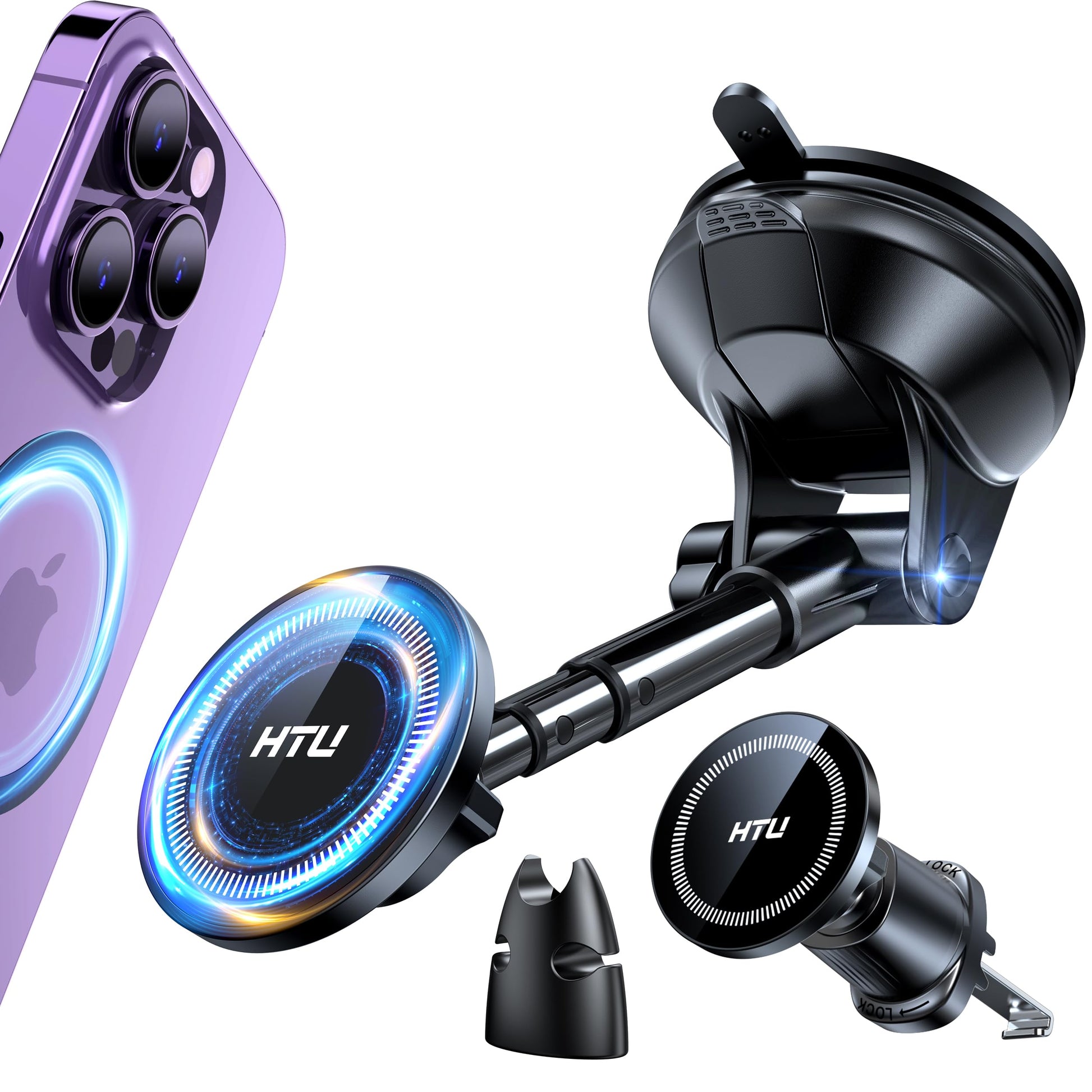 MagSafe Car Mount — Military-Grade Suction, Secure Grip - Image 1