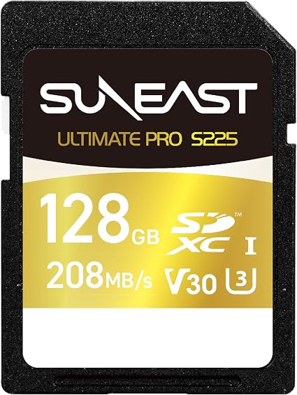SUNEAST 128GB SD Card SDXC UHS-I V30 U3 C10 Memory Card