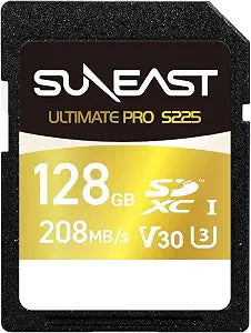SUNEAST 128GB SD Card SDXC UHS-I V30 U3 C10 Memory Card