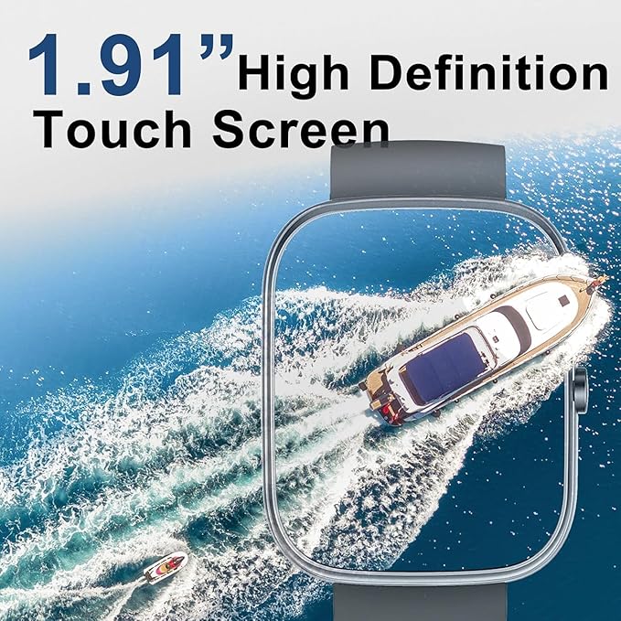 Smart Watch, SmartWatch for Men Women HD Touch Screen Answer/Make Call, IP68 Waterproof 120+ Sport Activity Tracker, Fitness Tracker with Sleep Monitor/Pedometer Heart Rate SpO2 for Android iOS
