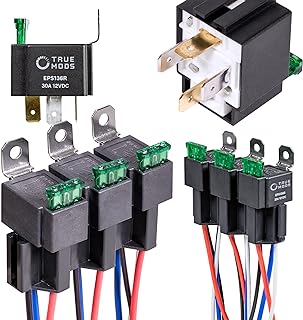 True MODS 6 Pack Bosch Style 4-Pin 12V Fused Relay Kit SPST 30 Amp - Image 1