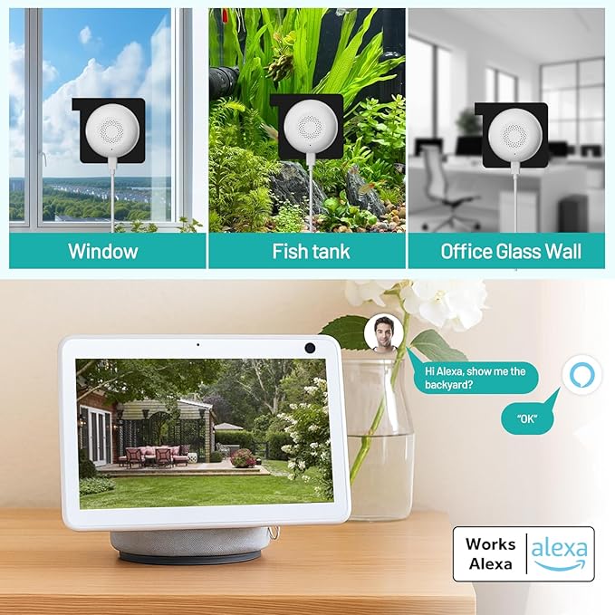 2K 3MP Window Security Camera 2-Pack Indoor Dome WiFi Full Color Night Vision Two-Way Audio Motion Detection Alexa