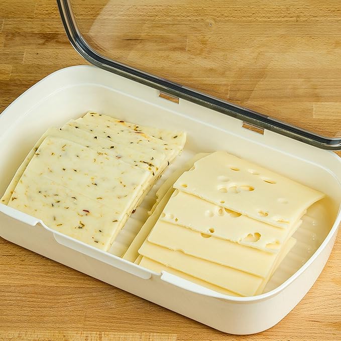 ProKeeper Deli Food Storage Container with Air-Tight Silicone Seal and Dry Erase Compatible Lid