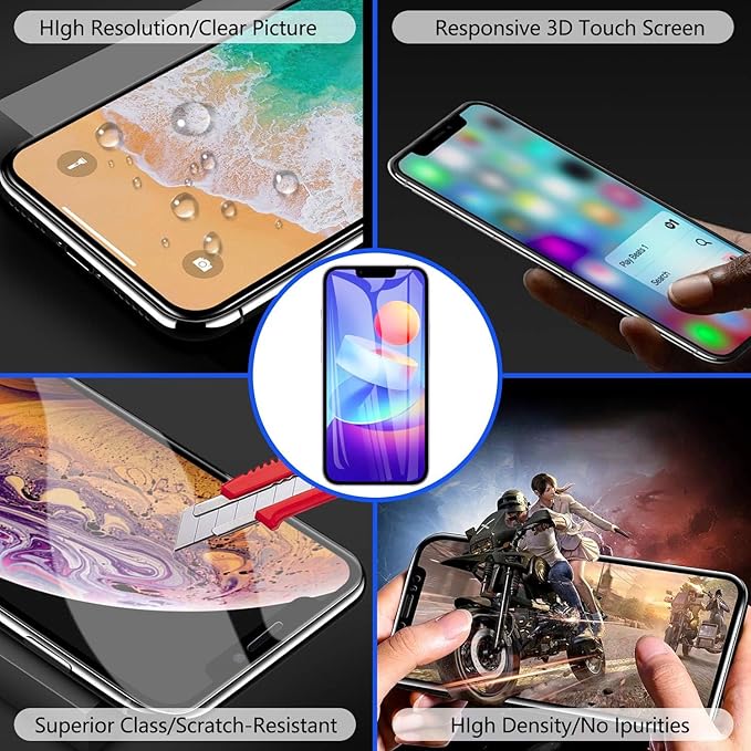 for iPhone 13 Pro Max Screen Replacement 6.7 Inch, 3D Touch LCD Display for A2484, A2641, A2644, A2645, A2643, with Repair Tools Kit+Waterproof Frame Adhesive Sticker+Screen Tempered Protector