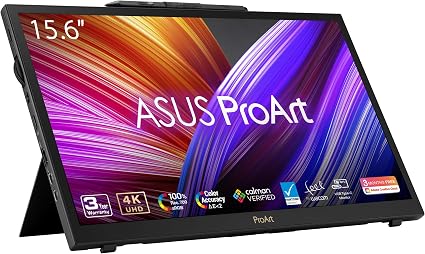 ASUS ProArt PA169CDV 15.6 Inch 4K USB-C WACOM Display Portable Monitor