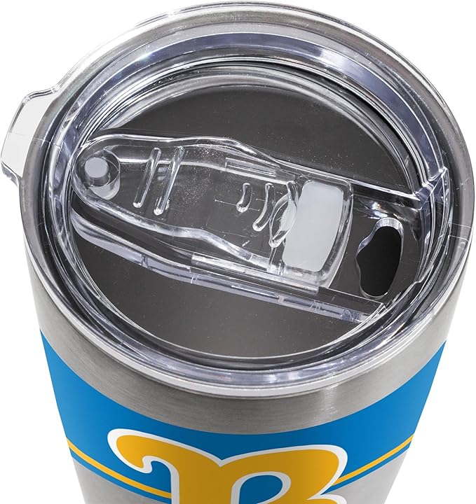 Rico Industries NCAA 20oz Stainless Steel Tumbler with Lid - Great For Coffee, Tea, Water or Cocktails
