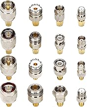 SMA Connector Kit in Adapter Standard SMA/BNC/UHF/N/F Male to Female Cable Connector Converter Converter Pack of 16 - Image 1