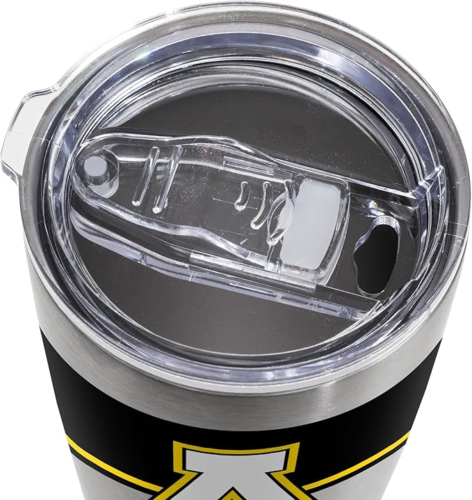 Rico Industries NCAA 20oz Stainless Steel Tumbler with Lid - Great For Coffee, Tea, Water or Cocktails