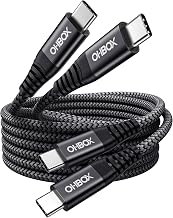 USB C to C Cable 60W [2Pack 6FT], USB Type C Fast Charging Cable for Car - Image 1