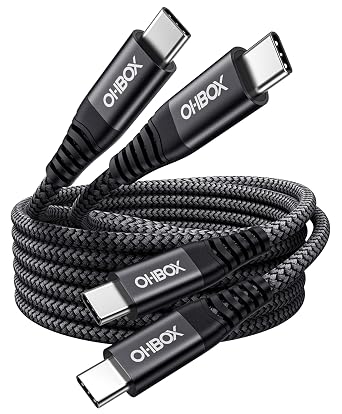 USB C to C Cable 60W [2Pack 6FT], USB Type C Fast Charging Cable for Car