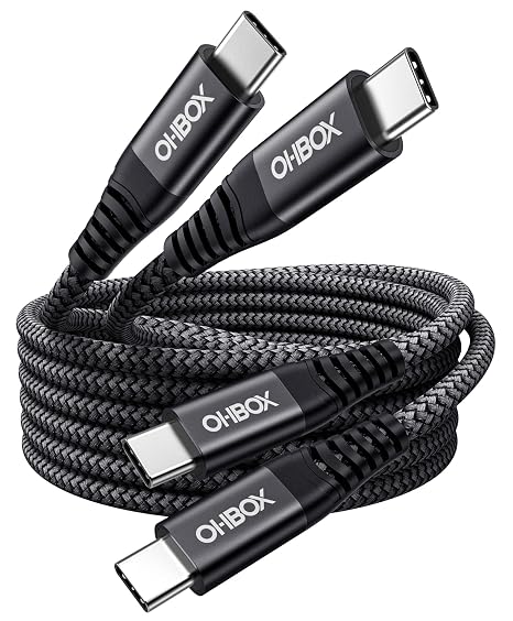 USB C to C Cable 60W [2Pack 6FT], USB Type C Fast Charging Cable for Car