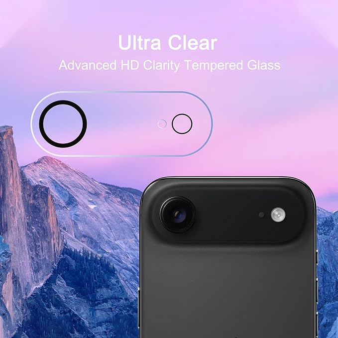 Ailun 3 Pack Screen Protector for iPhone Air [6.5 inch] + 3 Pack Camera Lens Protector with Installation Frame,Dynamic Island Compatible,Case Friendly [Not for iPhone 17/17 Pro/17 Pro Max]