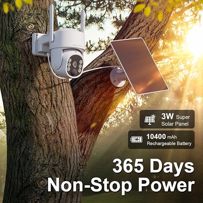 4G LTE Cellular Security Camera, No WiFi Security Cameras Wireless Outdoor, Outdoor Camera Wireless, Smart Motion Detection, 2K Live View, Color night Vision, Instant Notification, 2-Way Talk 2 Pack