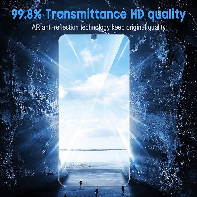 Uyiton UnBreak-Glass for Samsung Galaxy S25/ S24 Screen Protector, [Ultrasonic Fingerprint Support][Auto-Alignment Frame] Scratch-Resistant Bubble-Free Tempered Glass(6.2'' 5G), 2 Pack