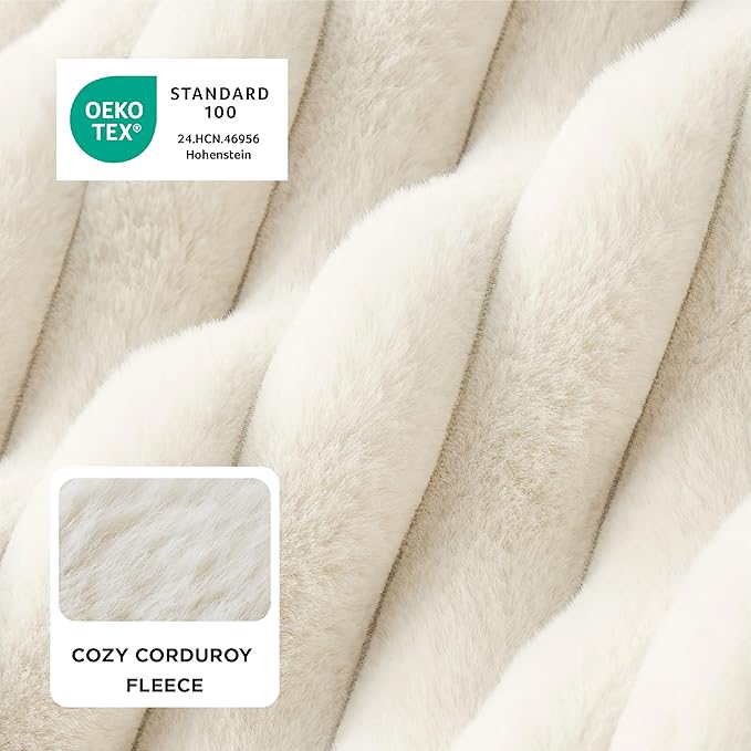 Bedsure Orthopedic Dog Beds for Extra Large Dogs, Waterproof Memory Foam XL Pet Bed with Sides, Non-Slip and Egg-Crate Foam Big Dog Couch Sofa with Washable Removable Corduroy Cover, Cream