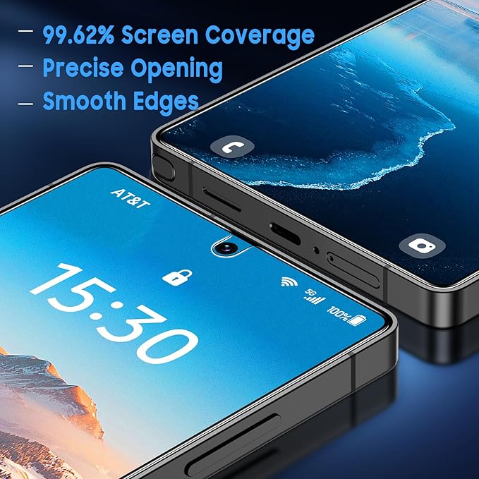 Uyiton UnBreak-Glass for Samsung Galaxy S25 Ultra Matte Screen Protector, [Ultrasonic Fingerprint Support][Anti- Glare][9H Tempered Glass] Scratch-Resistant Bubble-Free, 2 Pack