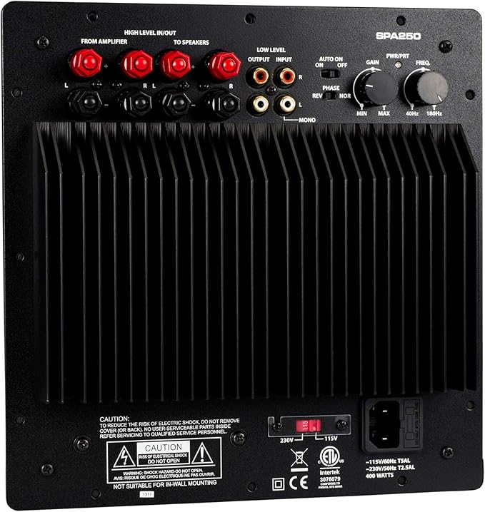 Dayton Audio SPA250 250 Watt Subwoofer Plate Amplifier