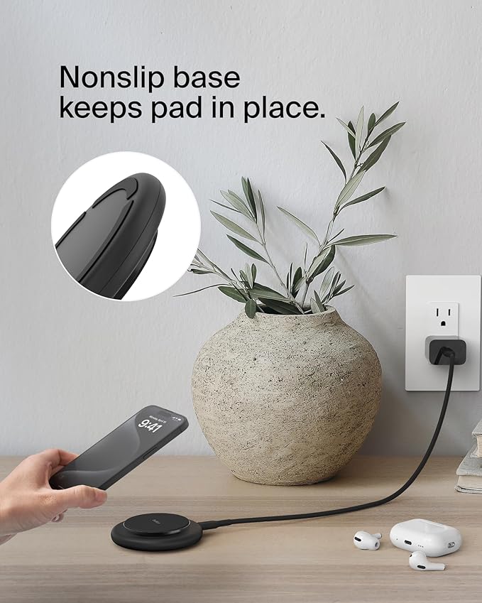 Belkin Qi2 15W Magnetic Wireless Charger with Power Supply