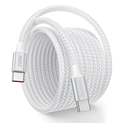 Huukein 240W USB C to USB C Cable 10ft, Long USBC Cable Fast Charging