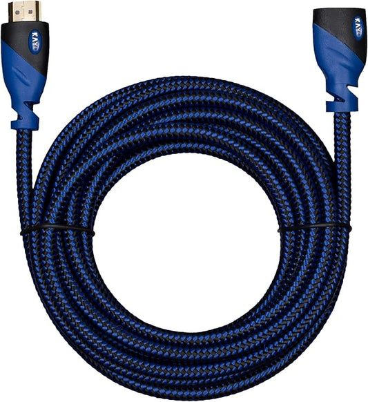 HDMI Extender - Male to Female, Extension Cable ( 15 Feet ) High-Speed HDMI Cable (2.0b) 4k Resolution - Supports 3D, Full HD, 2160p, Audio Return Channel (Latest Version) HDCP 2.2 Compliant - 15ft
