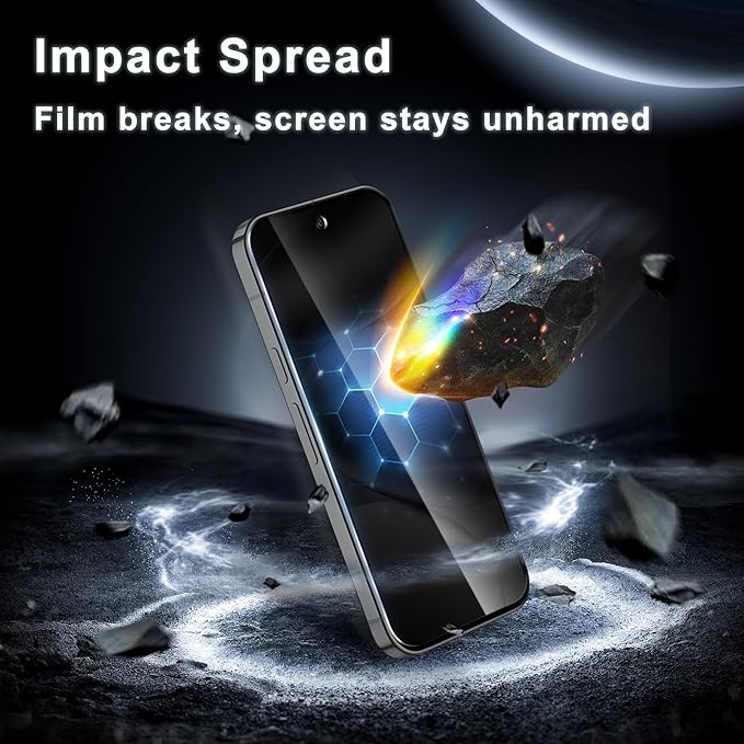 2 Pack for Google Pixel 10 Pro Privacy Screen Protector, 2 Pack Camera Protector, Fingerprint Compatible, Anti Spy, 9H Hardness Glass for Google Pixel 10 Pro