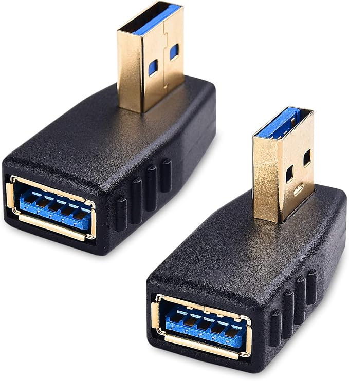 Cable Matters 90 Degree USB Adapter Combo-Pack, Left and Right Angle