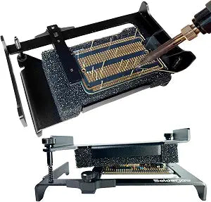SolderJaw Helping Hands Soldering Clamp Conforming Soldering Clamps CSJ-1 | PCB Holder & Holds All Components At Once | Not Just A Third Hand Tool/Circuit Board Holder, Solder All Components At Once