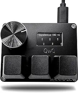 BTXETUEL SayoDevice O3C OSU Keyboard Rapid Trigger Hall Switches Magnetic Linear Switches Keyboard with Knob and Screen,Copy Paste,Shotcut,Macro Hotswap Mini Keypad.…
