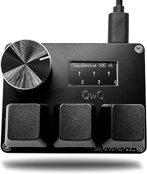 BTXETUEL SayoDevice O3C OSU Keyboard Rapid Trigger Hall Switches Magnetic Linear Switches Keyboard with Knob and Screen,Copy Paste,Shotcut,Macro Hotswap Mini Keypad.…