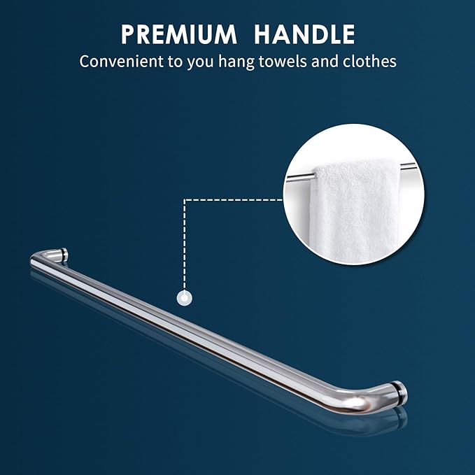 SUNNY SHOWER Double Sliding Shower Door Semi-Frameless Shower Enclosure 1/4 inch Glass Bypass Sliding Bathroom Door, Chrome Finish, 48 in. W x 72 in. H