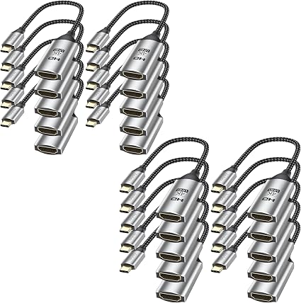 USB C to HDMI Adapter 20-Pack, 4K Male to Female