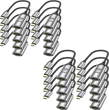 USB C to HDMI Adapter 20-Pack, 4K Male to Female