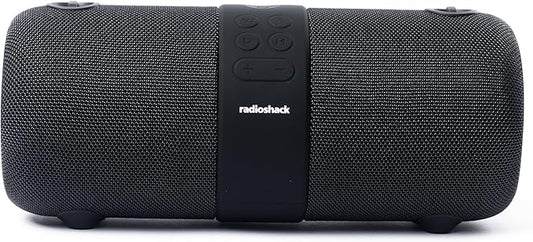 RadioShack IPX6 Waterproof Bluetooth Speaker with RGB Light and Mic, 14W (Black)