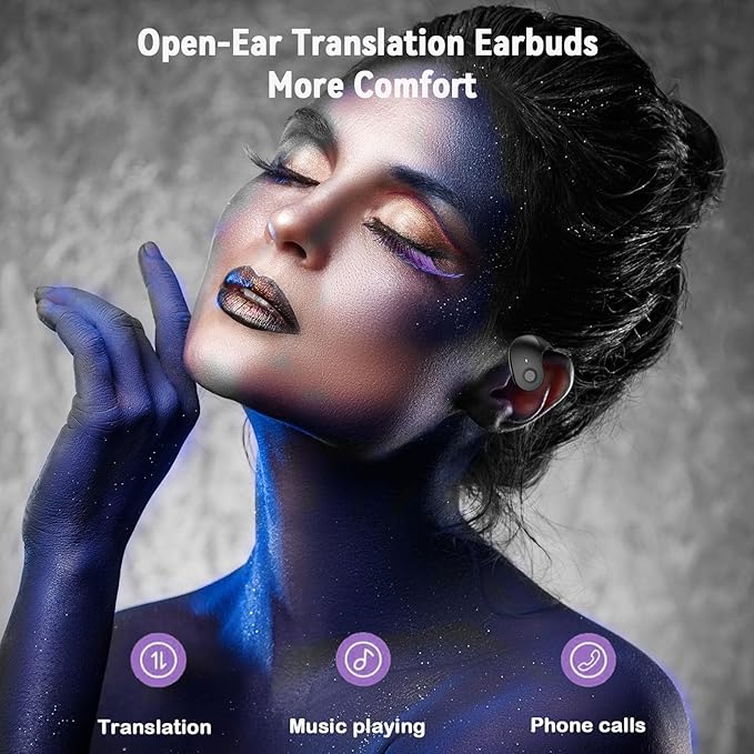 Ai Translation Earbuds Real Time 144 Languages Translator Earbuds Real Time Translating Ai Headphones Language Translation AudíFonos Traductores Traductor De Ingles EspañOl