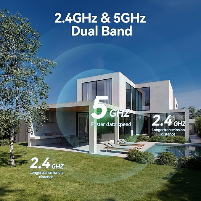2K Window Camera No Drill Window Cameras，5G & 2.4GHz Indoor Window Security Camera for Home Security with Color Night Vision, Anti-Glare, AI Person & Motion Detection, 24/7 Recording 2Pack