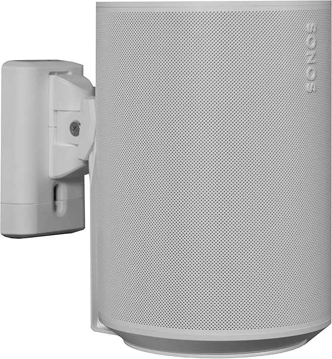 Sanus Speaker Wall Mount for Sonos Era 100™ - Swivel & Tilt Speaker Mount with Easy 15-Minute Install – Single, White